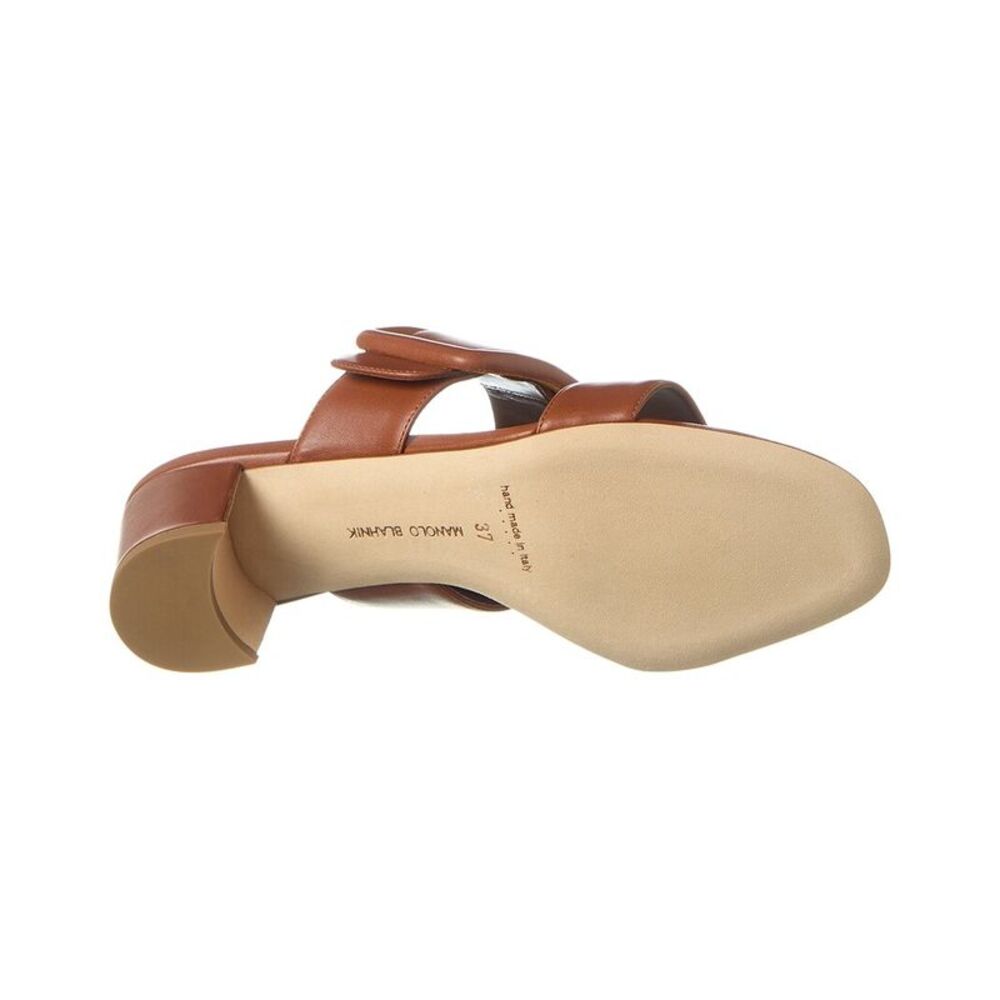 Manolo Blahnik Titubanew 50 Leather Sandal - Picture 4 of 5